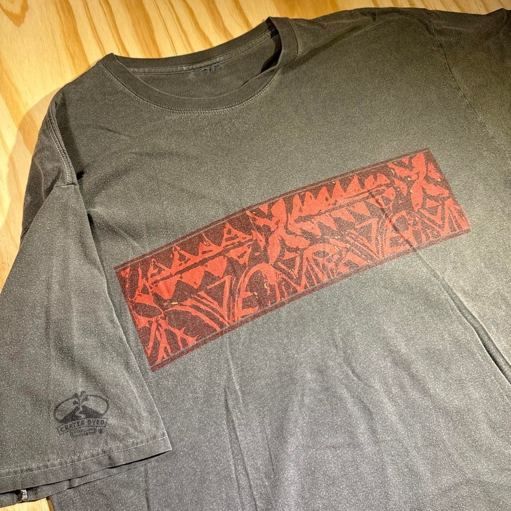 90s vintage crazy shirts crater dyed Hawaii sun faded tee